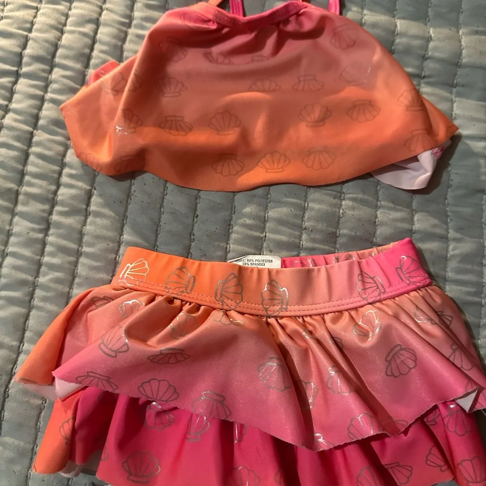 Kids Pink and Orange Bikini Set - Picture 1 of 1